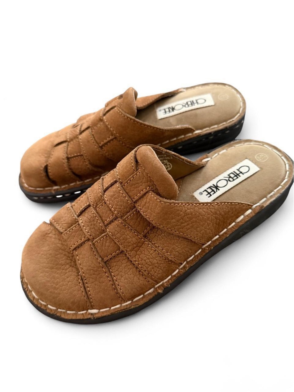 Vintage Cherokee Leather Fisherman Sandals